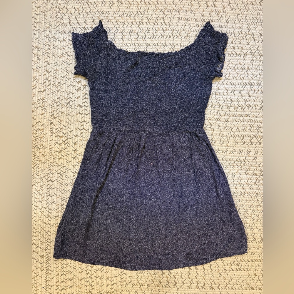 MINKPINK Blue Off the Shoulder Sundress
